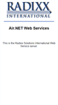 Mobile Screenshot of airnet.radixx.com