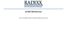Tablet Screenshot of airnet.radixx.com